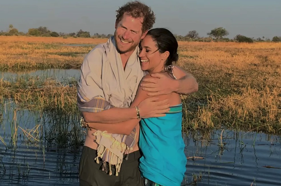 Meghan & Harry: documentário revela fotos inéditas do casal — Foto: Netflix