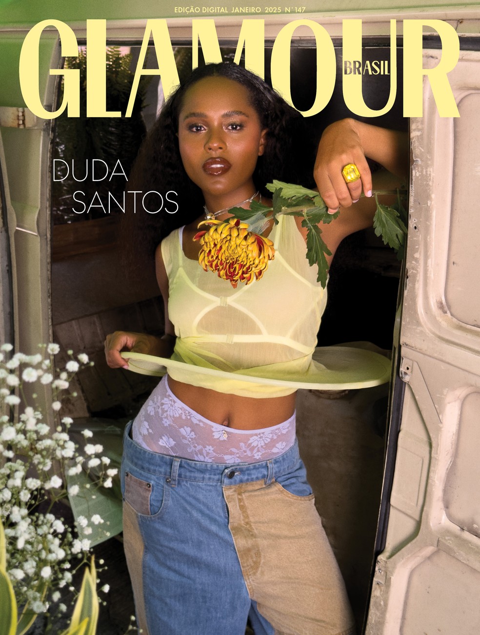 Duda Santos é capa da Glamour — Foto: Leo Faria