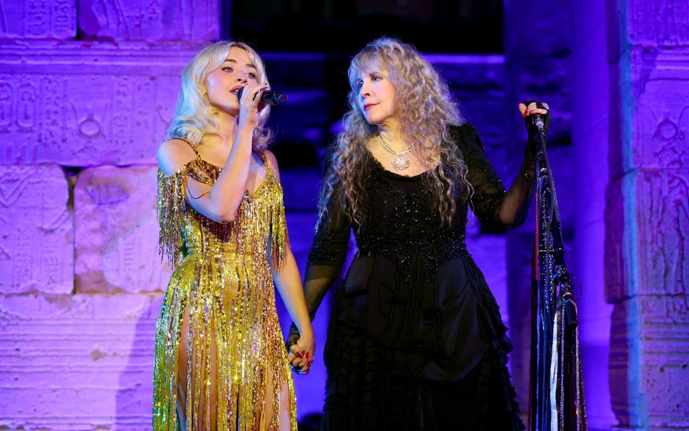 Sabrina Carpenter e Stevie Nicks — Foto: Getty Images