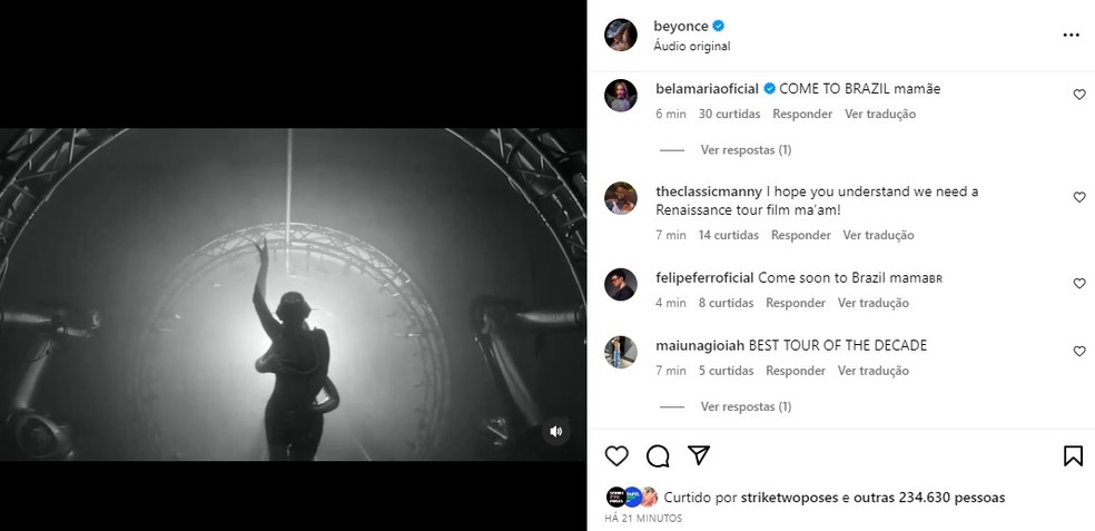 Beyoncé abre registros inéditos da porção europeia da 'Renaissance ...