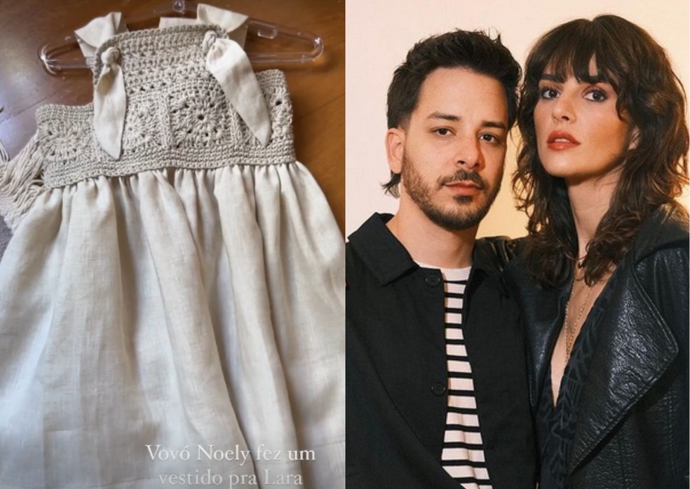 Monica, casada com Junior, mostra vestido feito pla sogra — Foto: Reproduçã/Instagram
