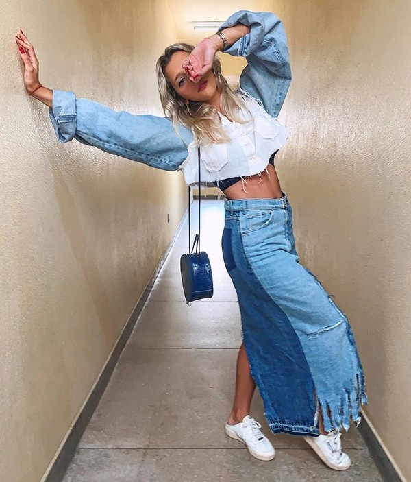 Foto: Durante a Semana de Moda de Nova York, foi possível ver a tendência  patchwork nas jaquetas jeans - Purepeople