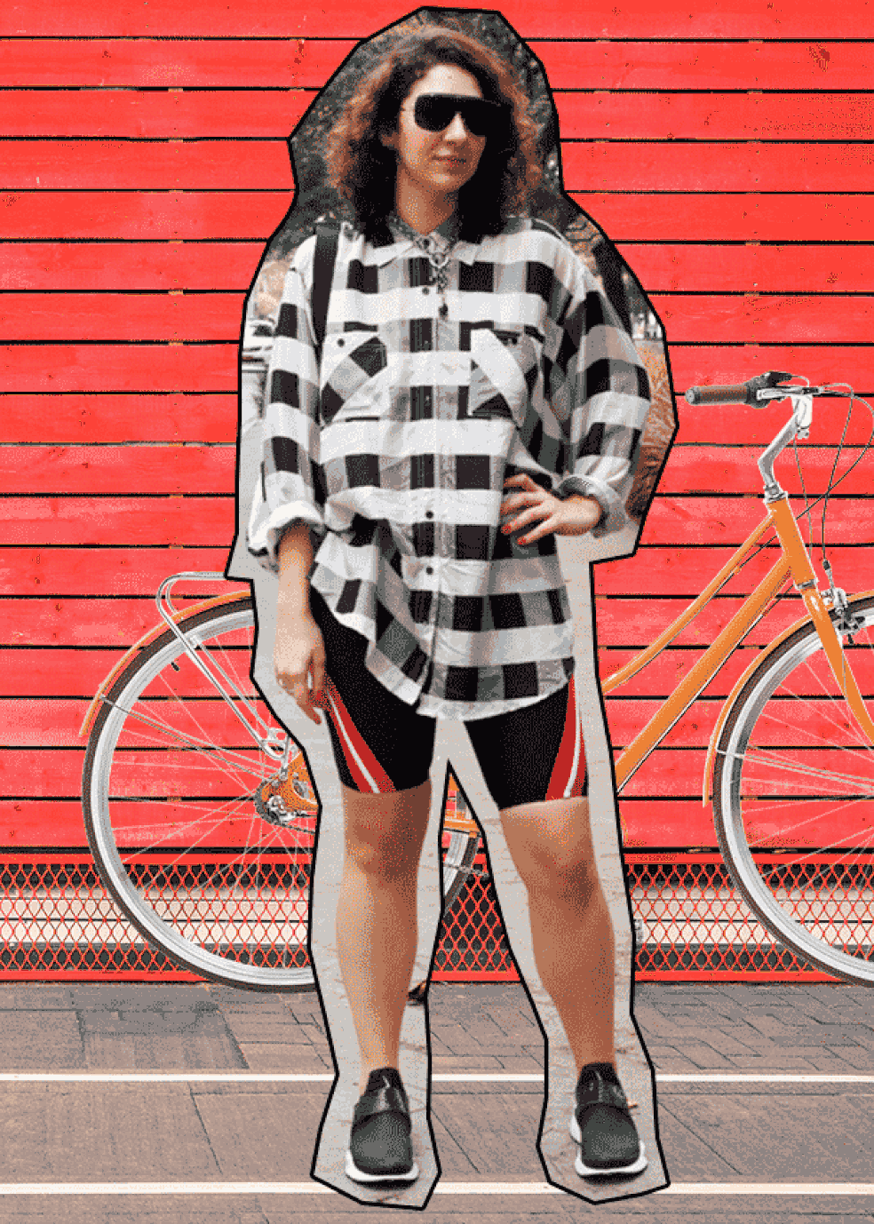 Isabela veste camisa, Love 1985; bermuda, B.luxo; tênis, Nike, Oculos Le Specs (Foto: Luanda Vieira) — Foto: Glamour