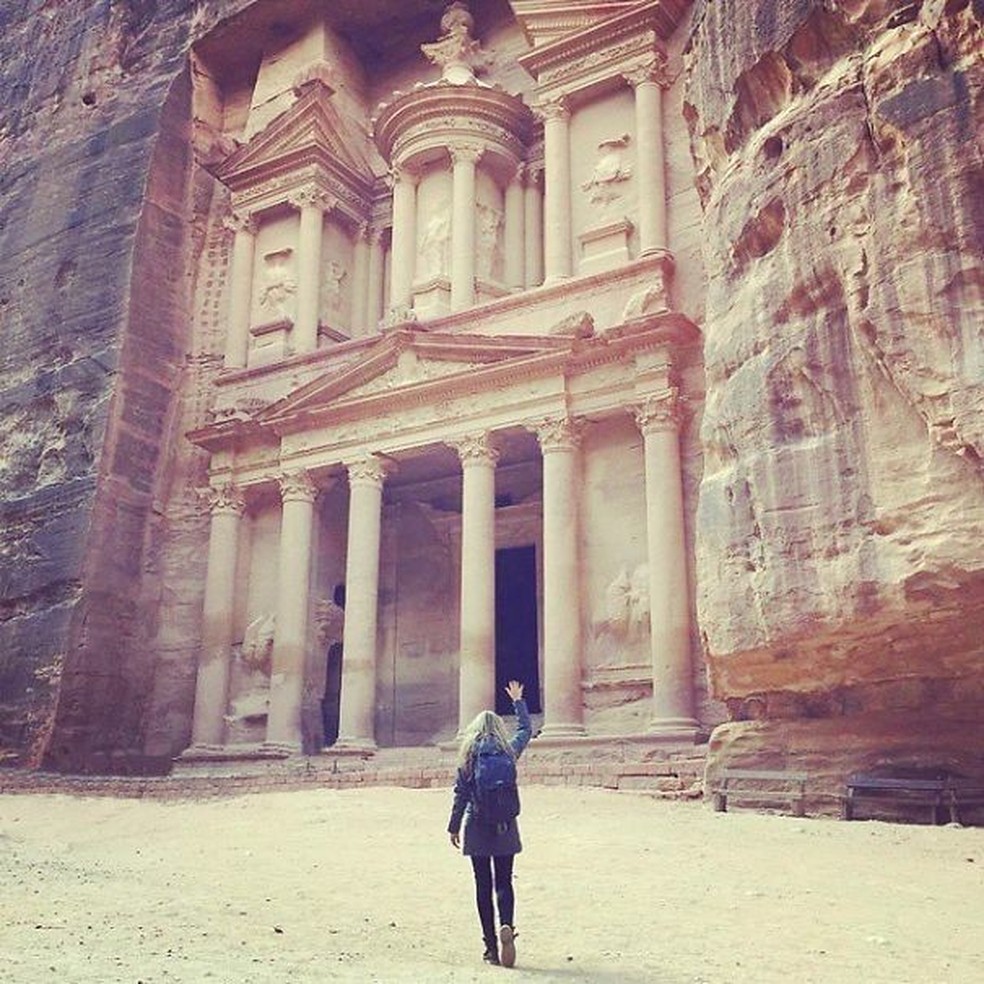 Petra, na Jordânia (Foto: Reprodução/ Instagram) — Foto: Glamour