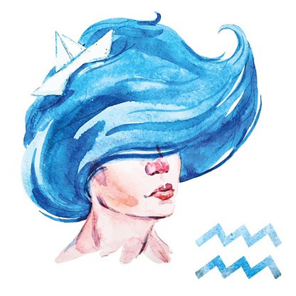 Aquarius horoscope vector (Foto: Getty Images/iStockphoto) — Foto: Glamour