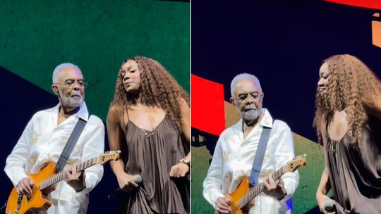 Iza fala sobre emoção de dividir palco com Gilberto Gil: "Honra sem tamanho"