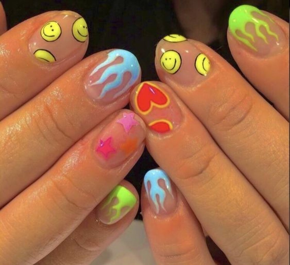Unhas de VSCO Girl (Foto: Reprodução/ Pinterest) — Foto: Glamour