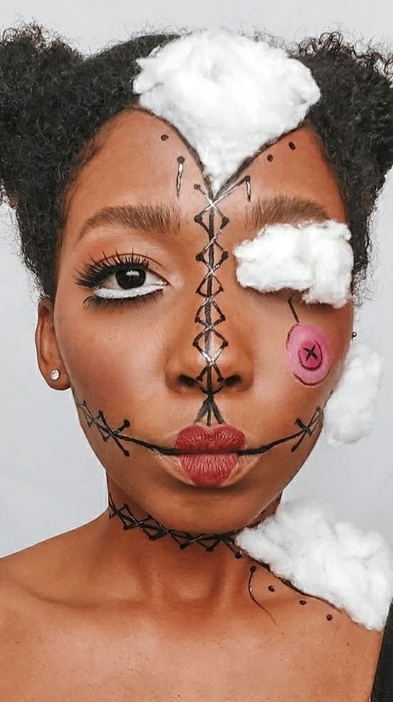 Tutorial Halloween - Doll Makeup (Maquiagem de Boneca) 
