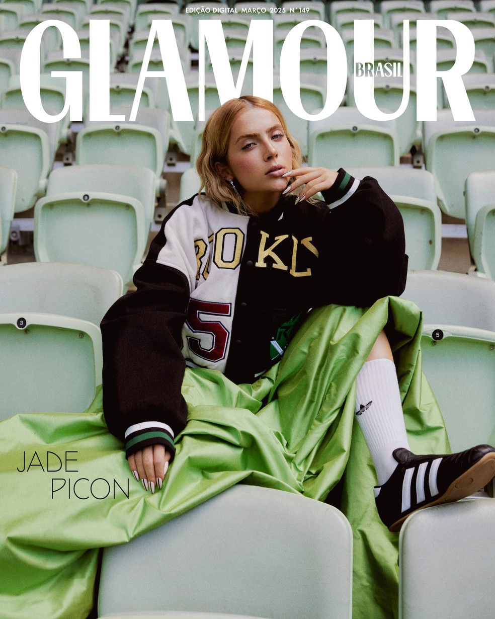 Jade Picon é a capa da Glamour de Março — Foto: Mylena Saza