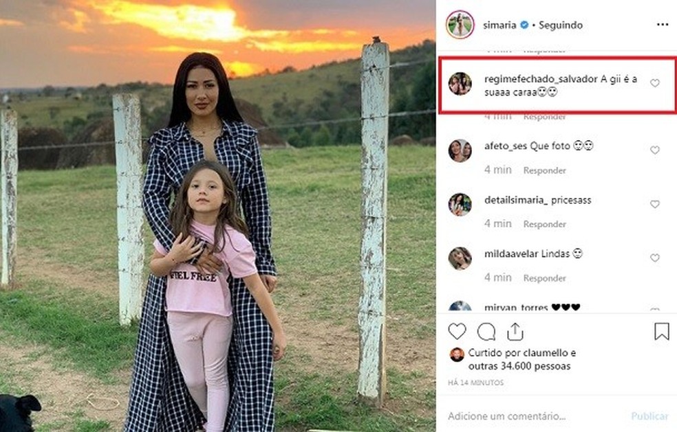 Simaria, da dupla com Simone, posta foto com filha e fãs comentam: 'Sua ...