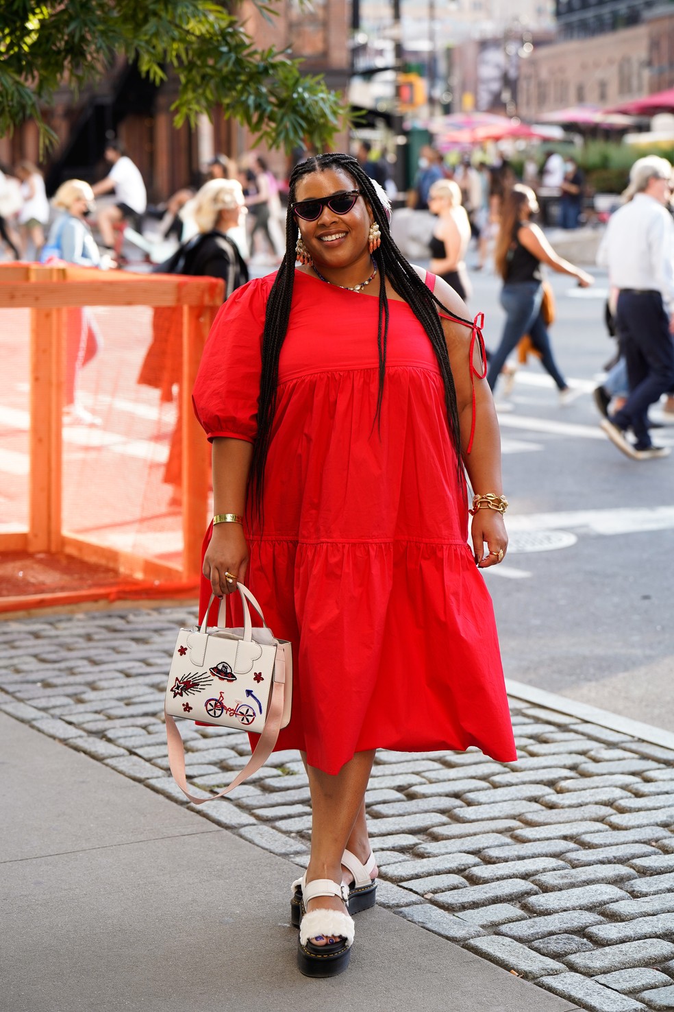 Street style da Semana de Moda de Nova York — Foto: Getty Images