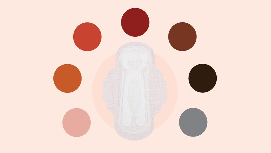 Cores da menstruação