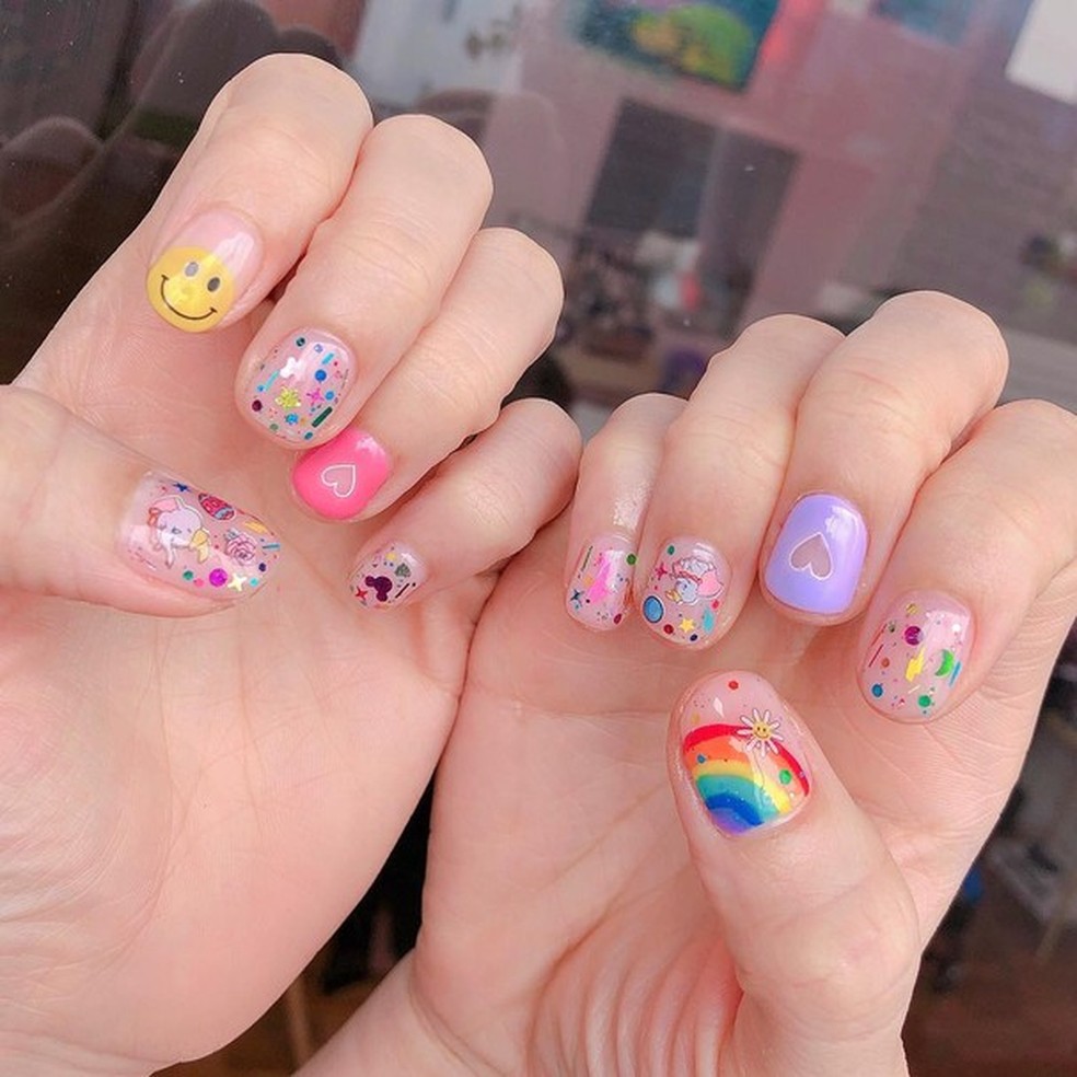 Unhas de VSCO Girl (Foto: Reprodução/ Pinterest) — Foto: Glamour