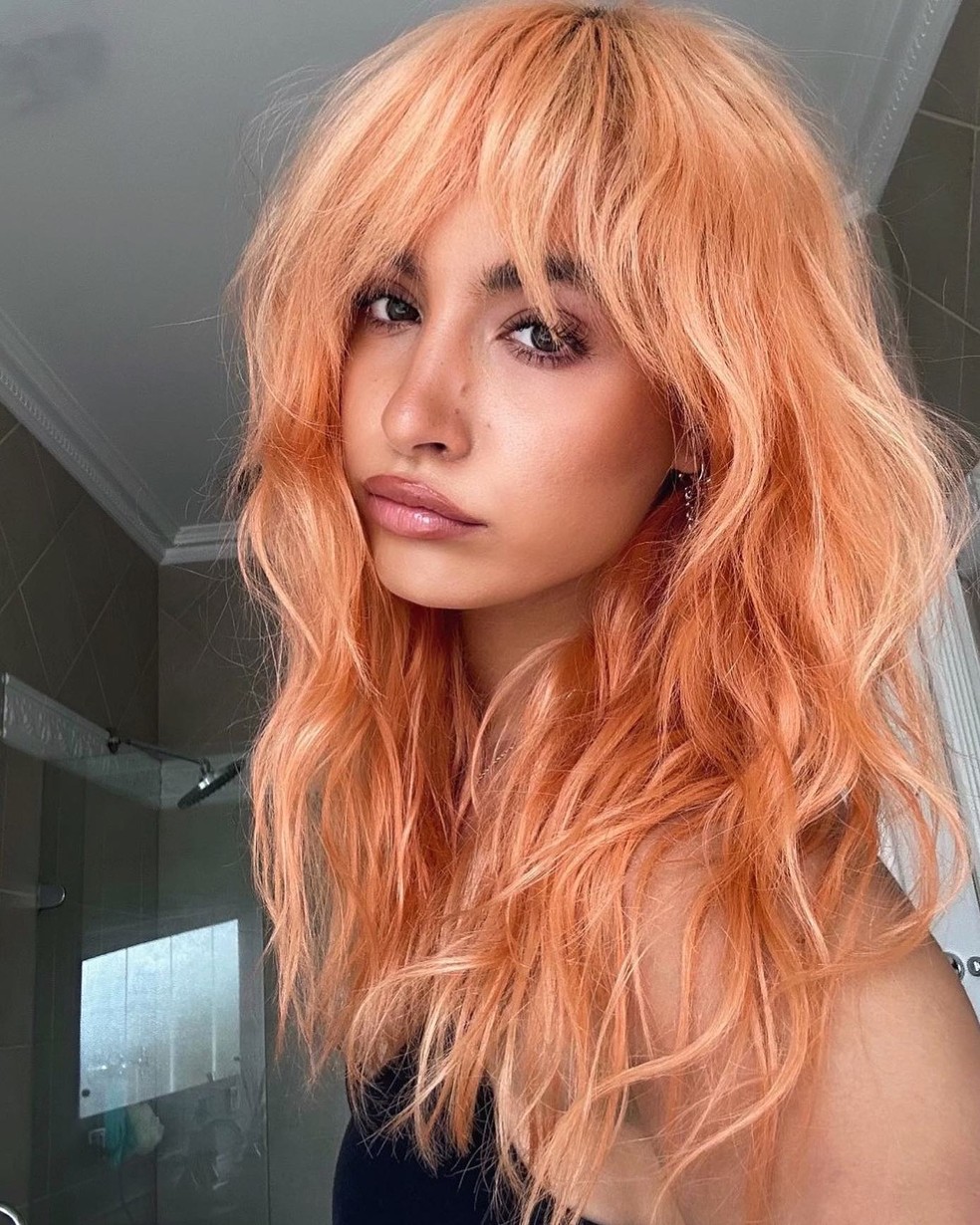 Peach Fuzz no cabelo — Foto: @bel_pipsqueekinsaigon