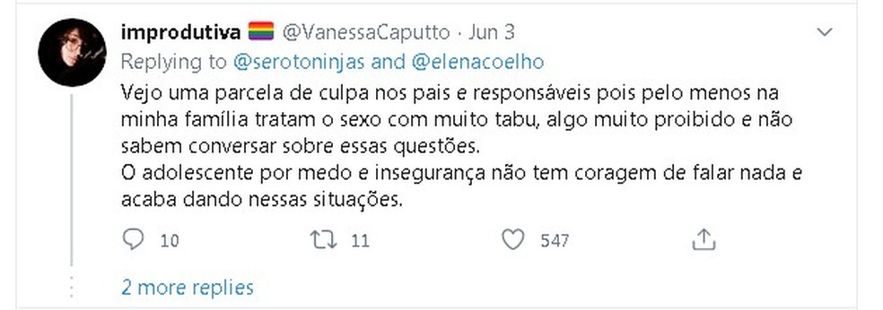 Profissionais da saúde criar thread sobre edução sexual  (Foto: Reprodução) — Foto: Glamour