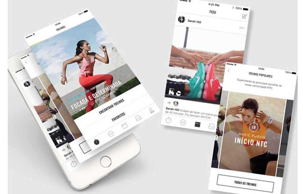 Nike+ Training Club pelo celular (Foto: Divulgação) — Foto: Glamour