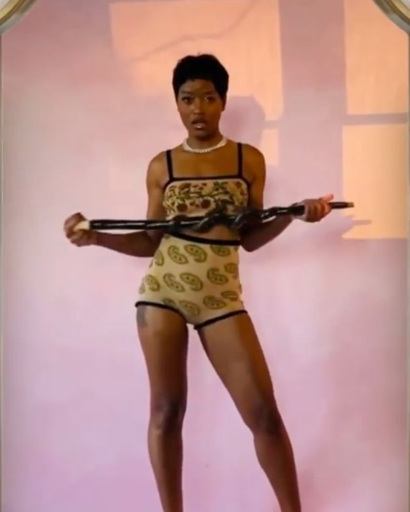 Keke Palmer, de Dior no tapete vermelho virtual