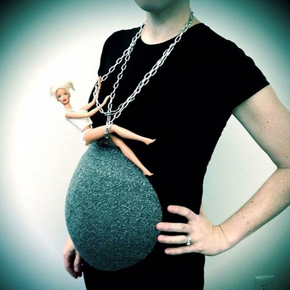 T-Shirt Annonce Grossesse Pour Halloween - Col En V, Décontracté - Costume Drôle Pour Future Maman - 9