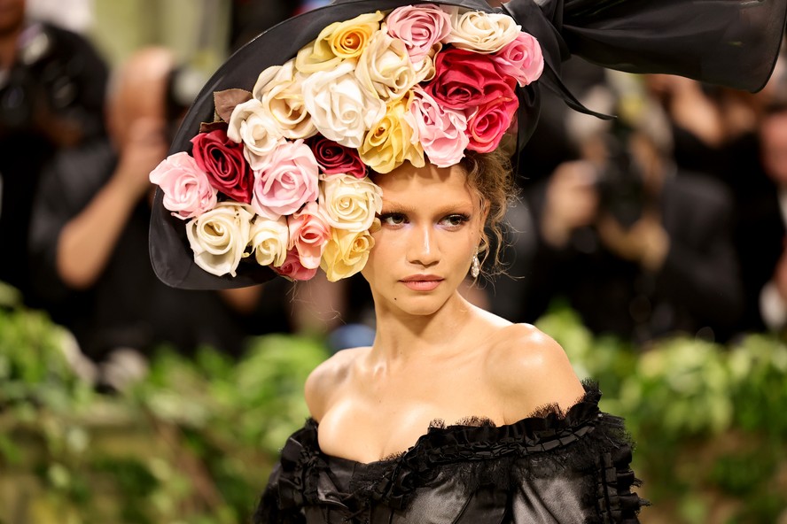 Zendaya no Met Gala de 2024; atriz é a principal ausência no baile deste ano