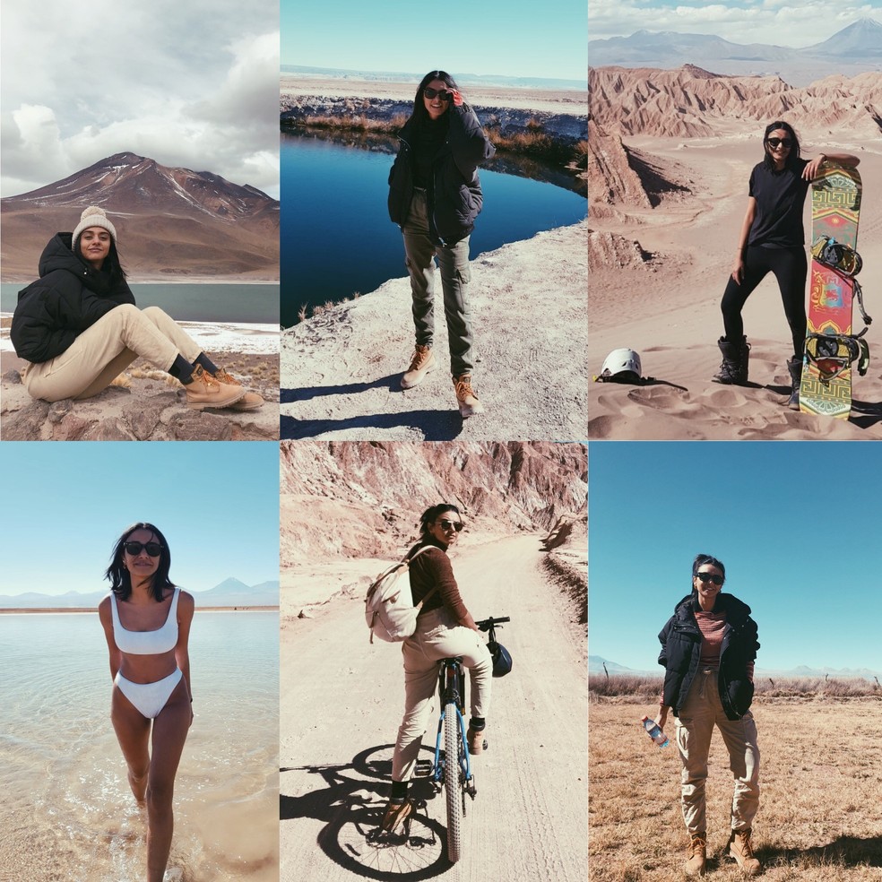 Looks mala de mão - Deserto do Atacama (Foto: Reprodução Instagram) — Foto: Glamour