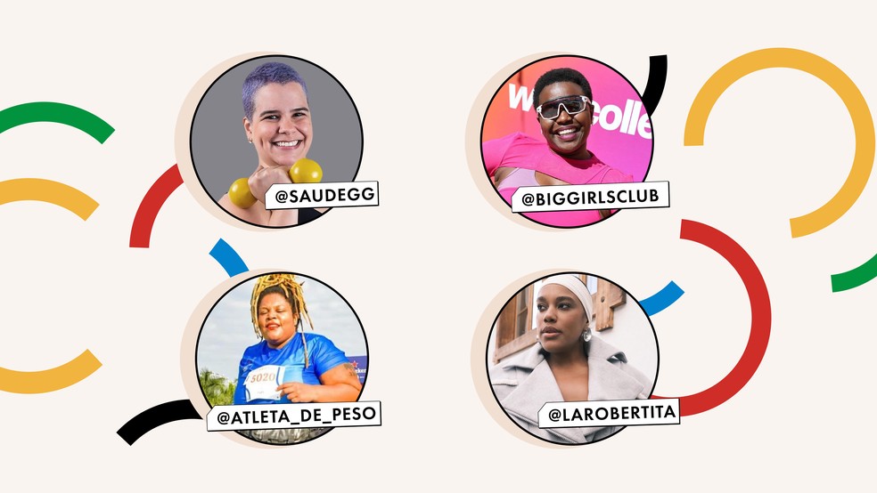 Todo corpo é atlético: mulheres rebatem e resistem à gordofobia no esporte — Foto: Divulgação. Arte: Manoela Morel