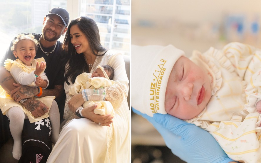 Bruna Biancardi posta primeira foto de Mel, sua segunda filha com o Neymar