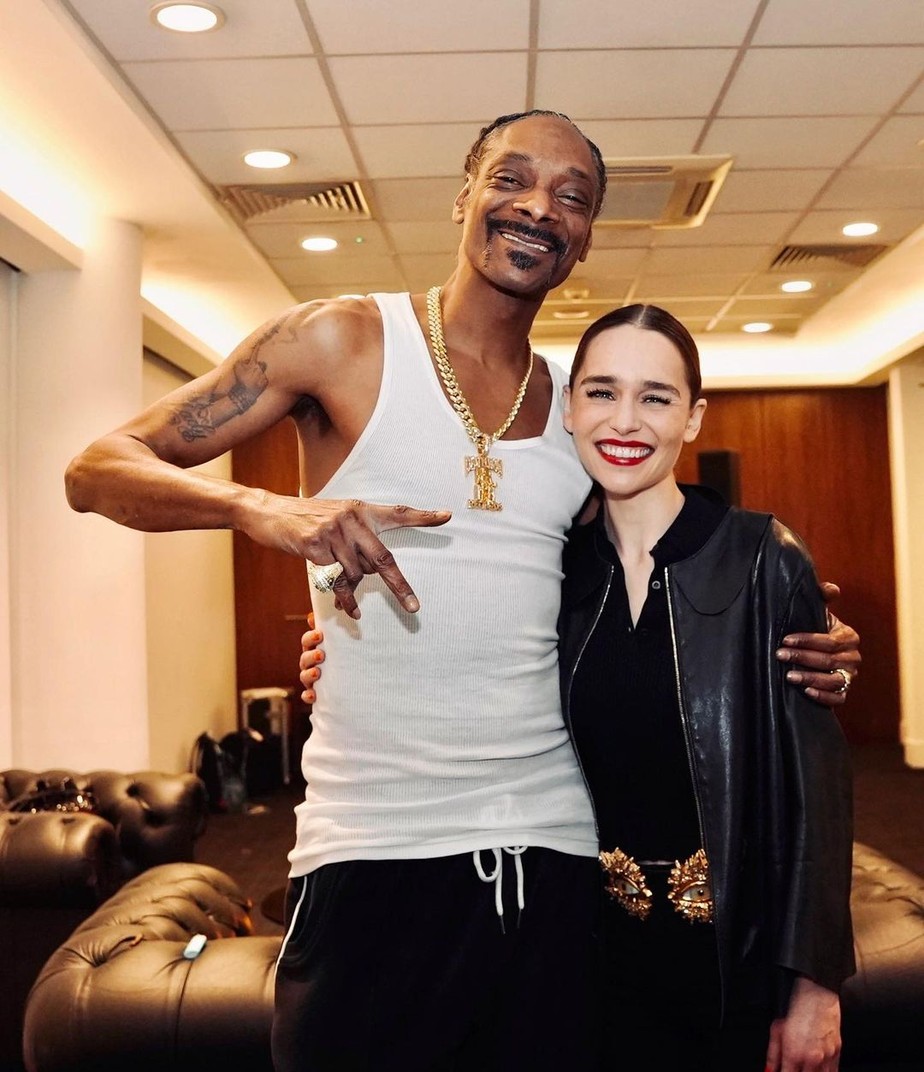 Snoop Dogg com Emilia Clarke
