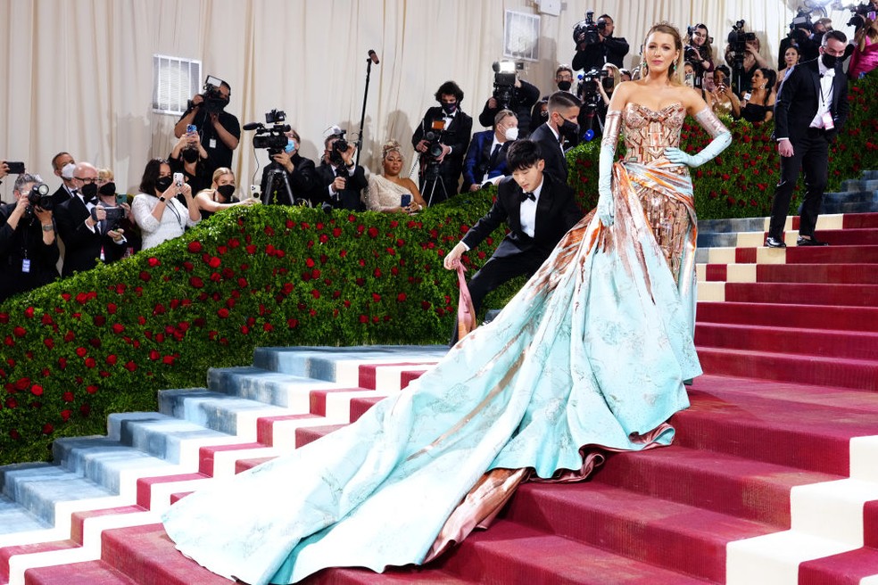 Blake Lively no Met Gala 2022 — Foto: Getty Images