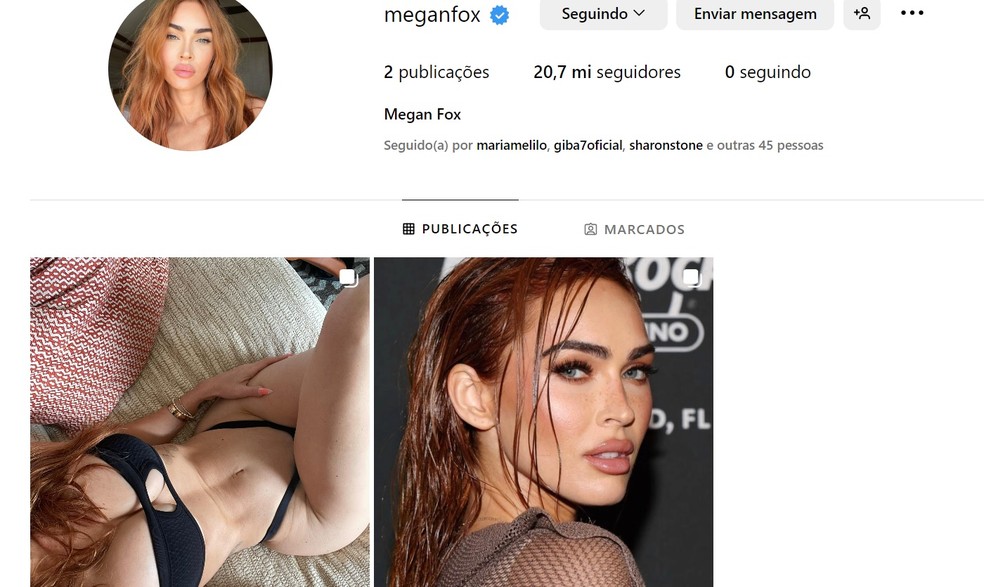 Instagram de Megan Fox — Foto: Instagram