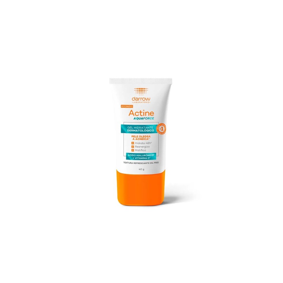 Gel Hidratante Facial, Aquaforce, Darrow Actine — Foto: Reprodução