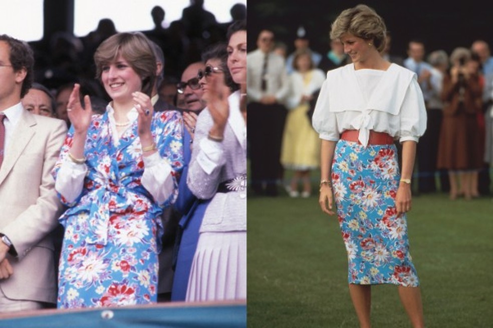 Princesa Diana era mestre em reutilizar as suas roupas (Foto: Getty Images) — Foto: Glamour