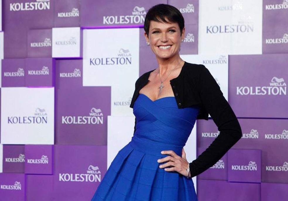 Xuxa agora é morena! (Foto: Reprodução Facebook Wella Brasil) — Foto: Glamour