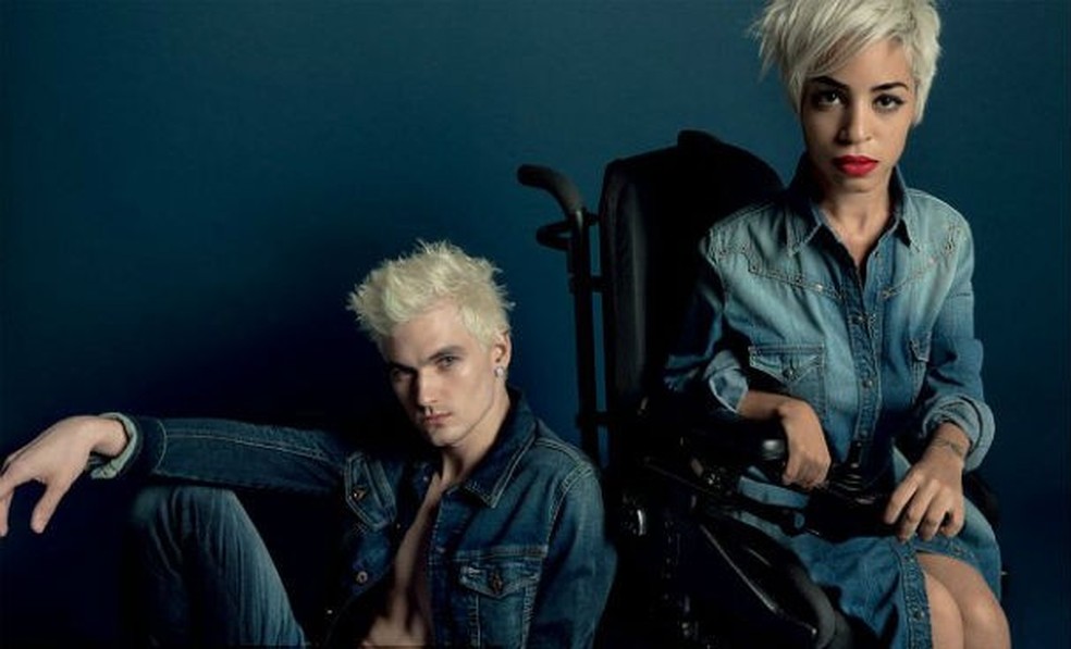 A modelo em foto da campanha da Diesel (Foto: divulgação) — Foto: Glamour