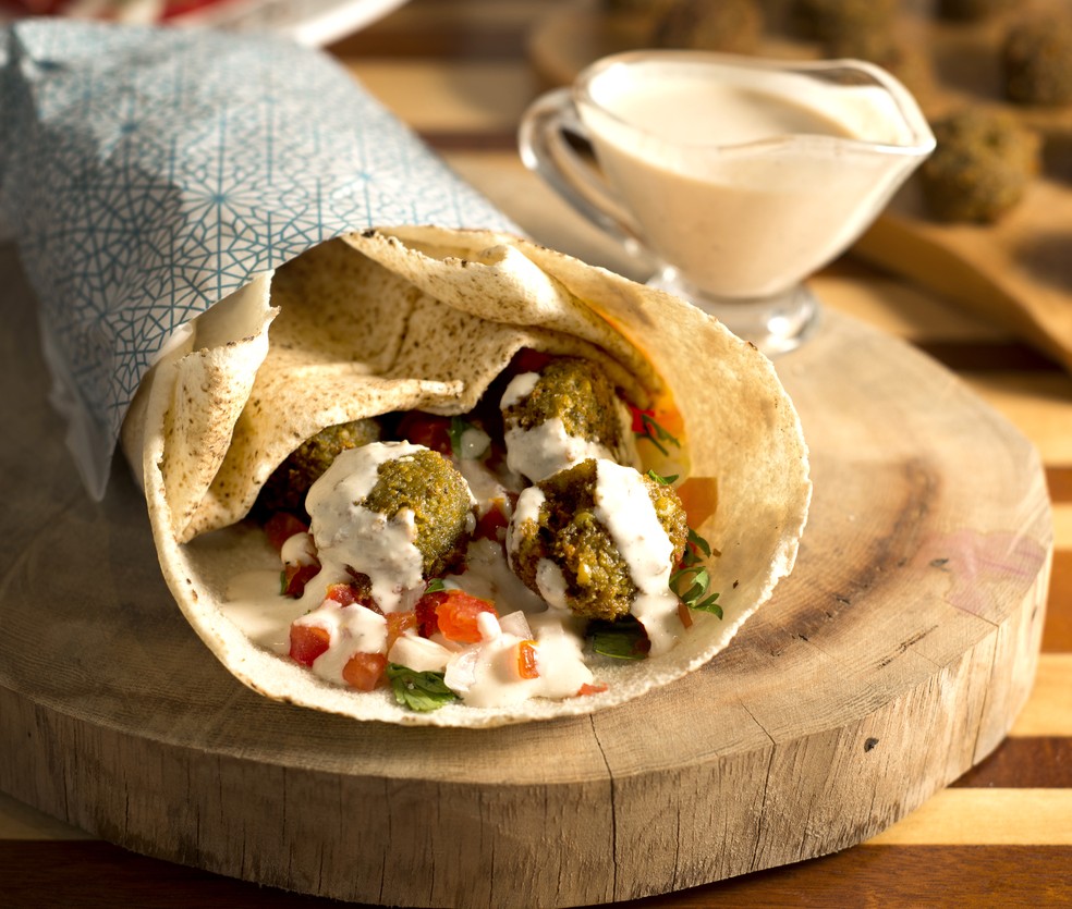 Sanduíche de Falafel — Foto: Ingá