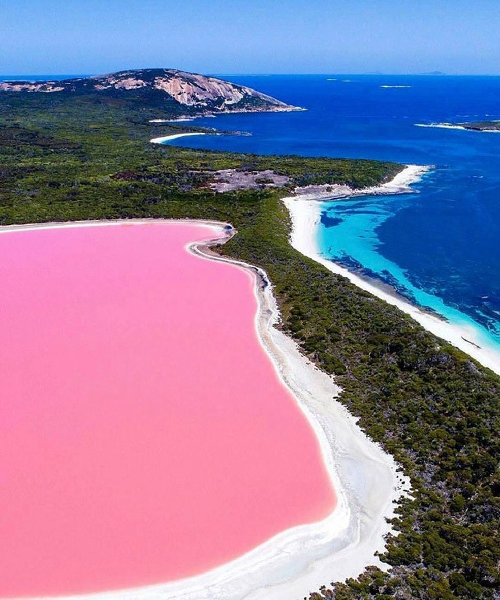 Por que estas águas na Austrália estão cor-de-rosa? - Olhar Digital