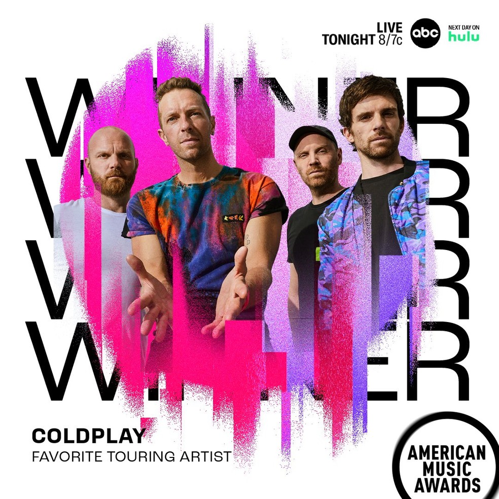 Coldplay — Foto: Reprodução/Twitter