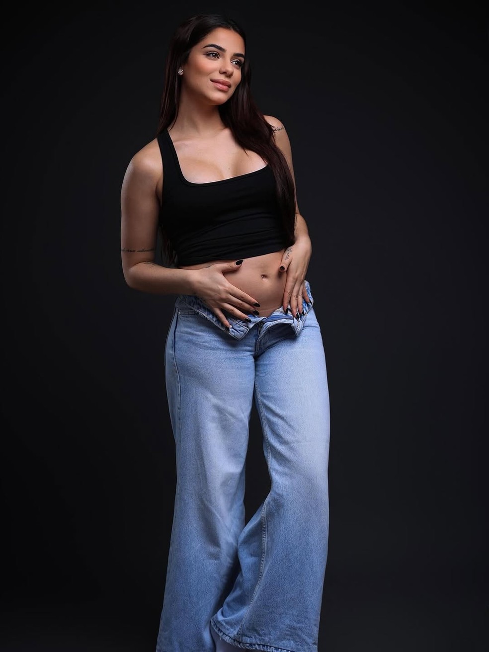 Key Alves exibe barriga da primeira gravidez e comemora: "15 semanas" — Foto: Reprodução/Instagram