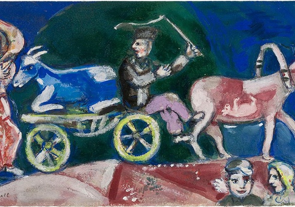 MASP e Osesp transmitem hoje concerto que une artes visuais e música (Foto: Vendedor de gado, 1922, de Marc Chagall) — Foto: Glamour