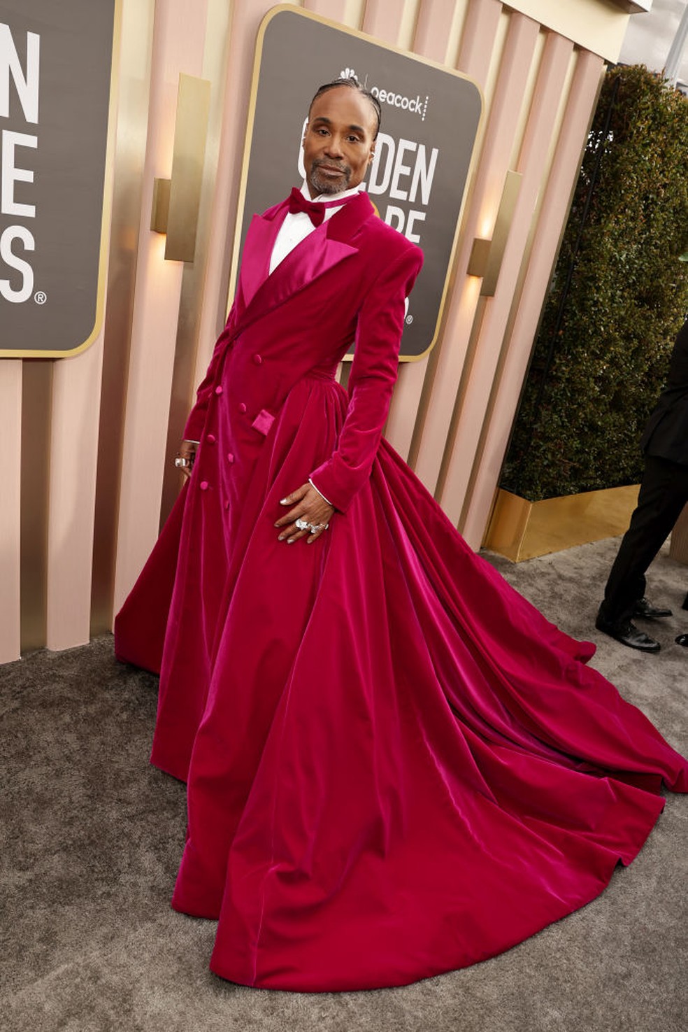 Billy Porter veste Christian Siriano — Foto: Getty