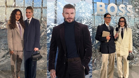 Semana de moda de Milão: David Beckham, Maisa, Cleo, Anttonia e mais assistem a desfile da Boss