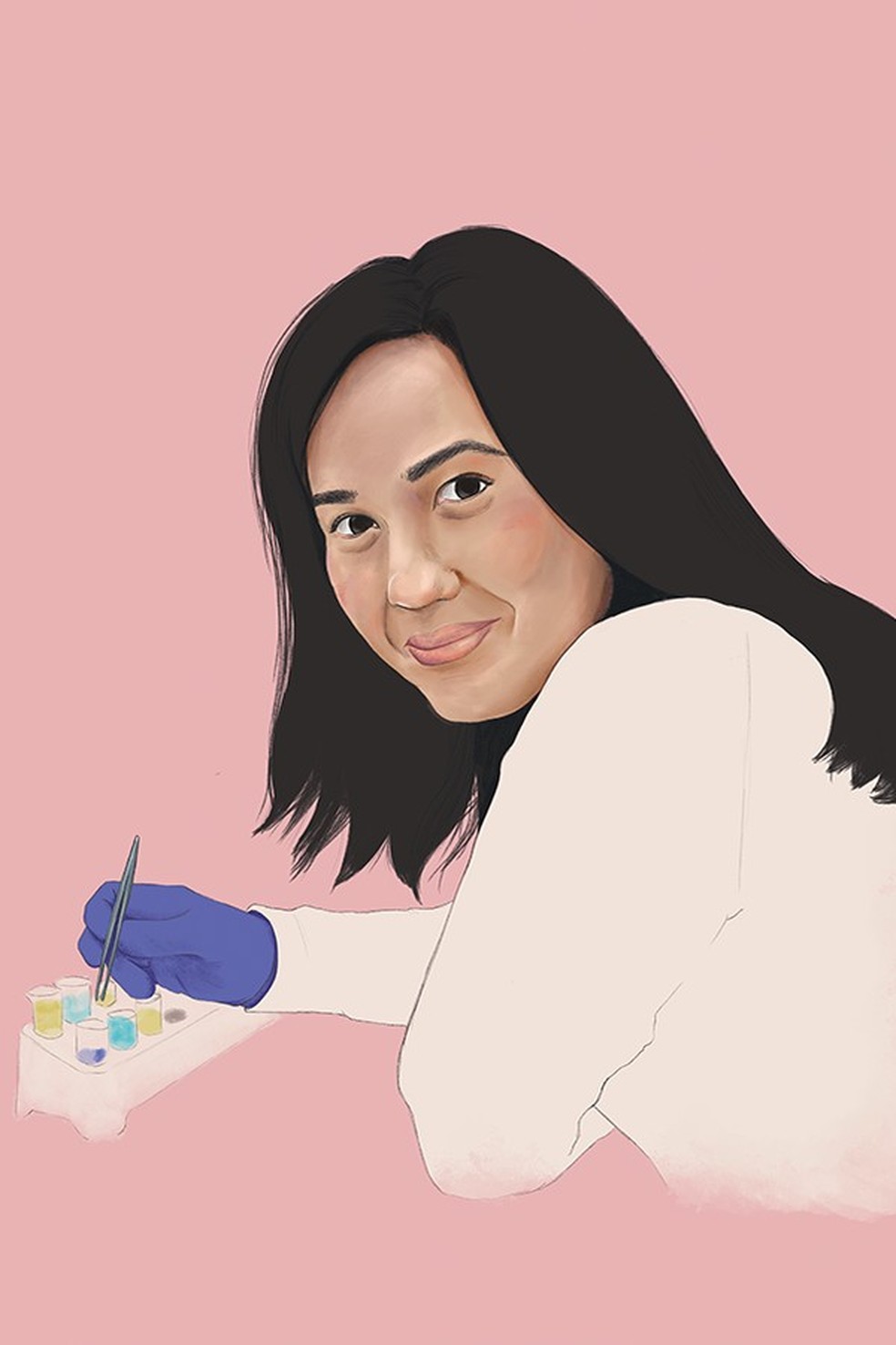 Priscila Kosaka (Ilustração: Maitê Cezar Rosa) — Foto: Glamour