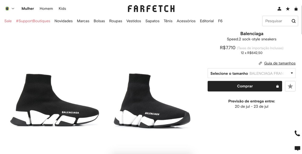 Balenciaga apresenta nova versão de tênis hit da grife