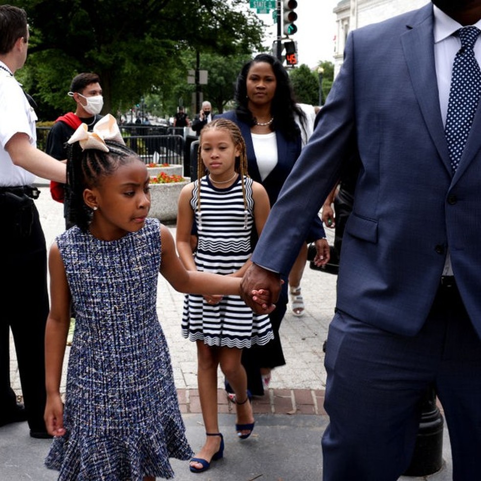 Gianna Floyd na Casa Branca (Foto: Getty Images) — Foto: Glamour