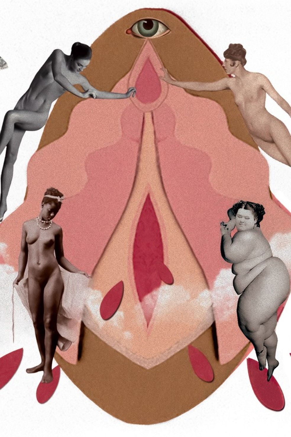 44% das mulheres não conseguem identificar a vagina na anatomia feminina (Foto: Ilustração Elisa Riemer) — Foto: Glamour