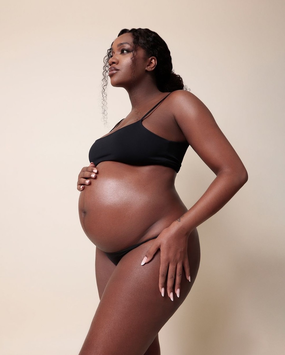Iza exibe barrigão de Nala — Foto: Reprodução/Instagram