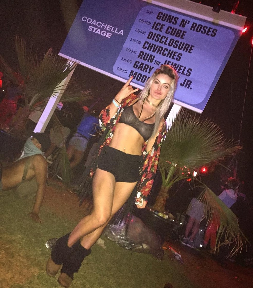 Laura Keller no Coachella (Foto: Reprodução/Instagram) — Foto: Glamour