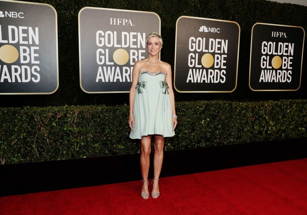 Kristen Wiig no Globo de Ouro 2021 — Foto: Glamour
