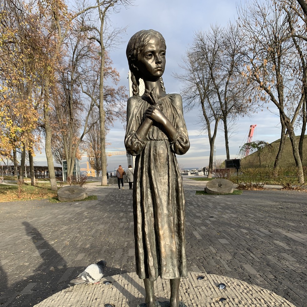 Monumento em homenagem a vítimas do Holodomor, em Kyiv — Foto: Arquivo Pessoal