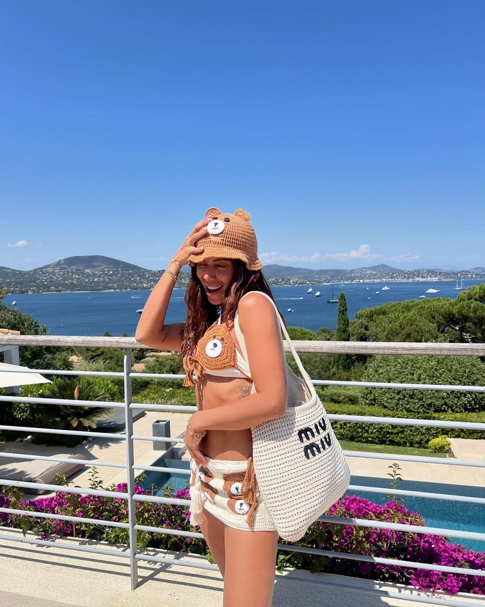 Biquíni de ursinho usado por Anitta no verão europeu — Foto: Instagram