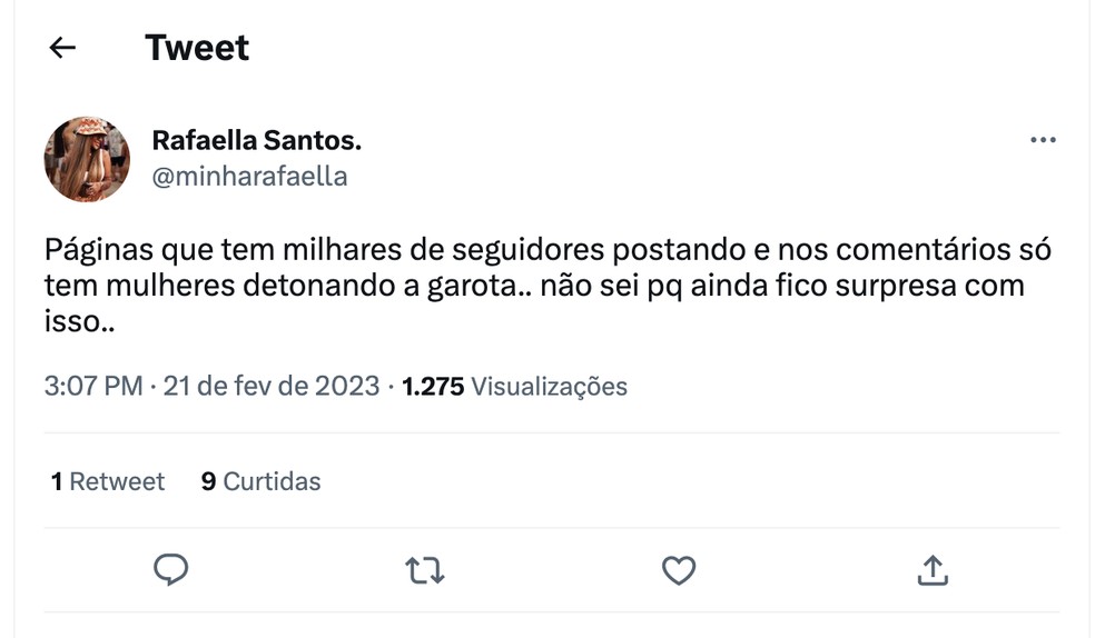 Rafaella Santos é alvo de críticas por diferença de foto postada em